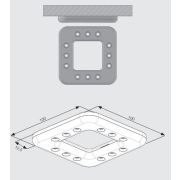 SAMET Накладной квадратный спот SL-KLK, 100х100х12 мм, ЧЕРНЫЙ, LED холодный белый