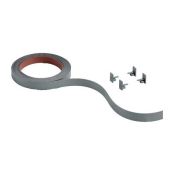 HETTICH ДЕКОРАТИВНЫЙ ПРОФИЛЬ ГИБКИЙ SLIDELINE M, L2500, H16, ПОД ПРИКЛЕИВАНИЕ, СЕРЕБРИСТЫЙ