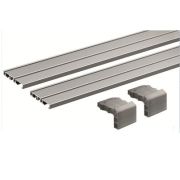 HETTICH Двойной комплект профилей Slideline M вкладной, L2500, серебристый