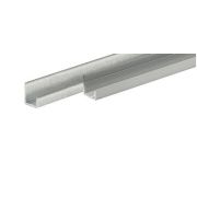 HETTICH U-образный концевой профиль двери 15-16мм, L2500, СТАЛЬ, цвет серебристый