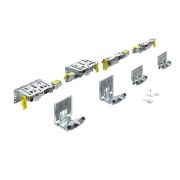 HETTICH КОМПЛЕКТ ФУРНИТУРЫ TOPLINE XL ДЛЯ 2 ДВЕРЕЙ,STB19/17ММ, ТОЛЩИНА ДВЕРИ 18-30 ММ,60КГ