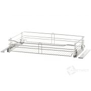 Корзина 900 напр. Blum п/в с доводчиком Н160 цвет хром КРЕПЛЕНИЕ ФАСАДА В КОМПЛ.