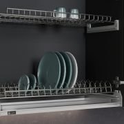 Комплект посудосушителя SCALA AFF, 600мм, Алюм. рамка с интегрированным профилем под фасады без