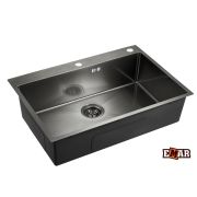 EMB-125A PVD Nano Dark мойка универсал. (+система PVC, чаша выпуска, крепления +дозатор)
