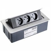 Удлинитель настольный SOFT 3 розетки AE-PBSC3GS-20 (Schucko), черный, с проводом 1,5 метра УЦЕНКА