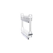 Механизм 2-х ярусный «Quadro» M150xD280 ЧАСТ ВЫДВ Soft Close, хром, боковое крепление