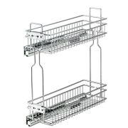 Механизм выкатной 2-х ярусный M150 95x450x470 б/к левый с доводчиком Soft Close, хром