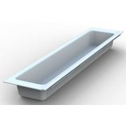 Лоток для столовых приборов Mesan TrayBond,1 отдел, (Ш107хГ480-444хВ45) белый