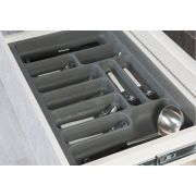 Лоток для столовых приборов Starax серый