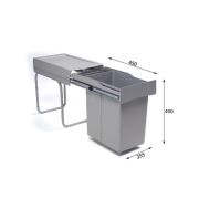 Системы сортировки мусора ALBIO 20 1X21 L+0,5 L ALVEUS