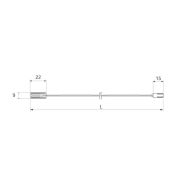 Strip LED комплект проводки с разъемами 1000 для соединения с преобразователем
