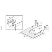 HETTICH U-ОБРАЗНАЯ СТЕНКА ДЛЯ ЯЩИКА ПОД МОЙКУ,СТАЛЬ,АНТРАЦИТ