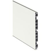 Цоколь пластиковый R4600 L 4м H=100, цвет белый глянец bianco lucido