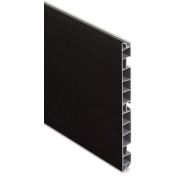 Цоколь пластиковый R4600 L 4м H=100, цвет черный глянцевый nero lucido