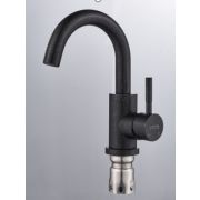 Кухонный смеситель LAUTE T40301K-303 с поворотным изливом, черный
