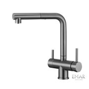 Смеситель ECB-7017 PVD dark
