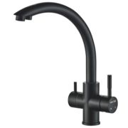 Кухонный смеситель LAUTE T60103BK-300 под фильтр, черный