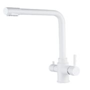 Кухонный смеситель LAUTE T60303BK с фильтром, белый