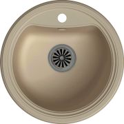 EWIGSTEIN Мойка кварц  Antik R50  1-чаша  D520, КРЕМ