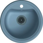 EWIGSTEIN Мойка кварц  Antik R50  1-чаша  D520, СЕРЫЙ МЕТАЛЛИК