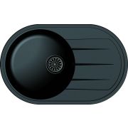 EWIGSTEIN Мойка кварц  Elegant R50F  1-чаша+ крыло  752*470мм, АНТРАЦИТ