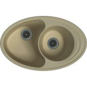 EWIGSTEIN Мойка кварц  Elegant W90KF 2-чаши 820*520мм, ТОПАЗ