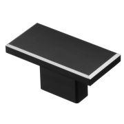 Ручка-кнопка, S-4130, 16 мм, матовый черный