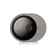 EWIGSTEIN Мойка кварц  Rund 45F  1-чаша+ крыло  580*450мм, АНТРАЦИТ