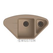 EWIGSTEIN Мойка кварц  Wink 80KF  угловая 1,5-чаши + крыло 960*520мм  КРЕМ