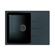 EWIGSTEIN Мойка кварц Gerd 45F  1-чаша + крыло  650*500мм, АНТРАЦИТ