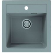 Мойка ALVEUS GRANITAL ATROX 20 CONCRETE (Серый) - G81 470х500 в комплекте с сифоном 1132823