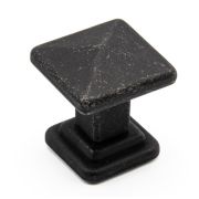 Ручка-кнопка Tower Square 19.4100.53 чугун 35х35, Metakor