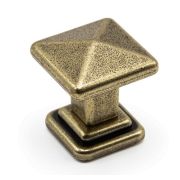 Ручка-кнопка Tower Square 19.4100.68 бронза 35х35, Metakor