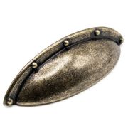 Ручка-скоба Shell 19.1959.48 темная бронза, 64/92, Metakor