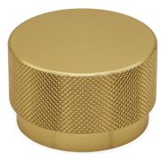 Ручка кнопка GRAF BIG, 0486050L291, брашированная латунь, D50 мм, Viefe