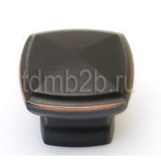 Ручка-Кнопка FK1677 knob ORB Черно-Красная Мат.Бронза