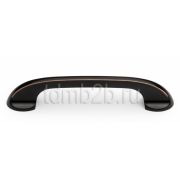 Ручка-Скоба FS1675-128 ORB 128 мм, Черно-Красная Мат.Бронза
