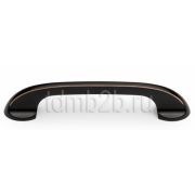 Ручка-Скоба FS1675-96 ORB 96 мм, Черно-Красная Мат.Бронза