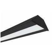 Профиль угловой ЧЕРНЫЙ К10298-2AMBK для LED-лент в комплекте с рассеивателем и заглушками, 2000 мм