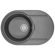 Кухонная мойка Granula 7603 черный гранит