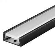 Профиль врезной ЧЕРНЫЙ K251-3AMBK для LED-лент в комплекте с рассеивателем и заглушками,ТРЕХМЕТРОВЫЙ