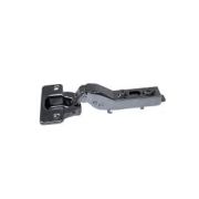 Петля JETLine clip-on D35мм с доводчиком для полунакладных дверей, чёрный никель