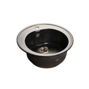 GF-R510 Мойка гранит F-08 D=505 мм (черный 308)